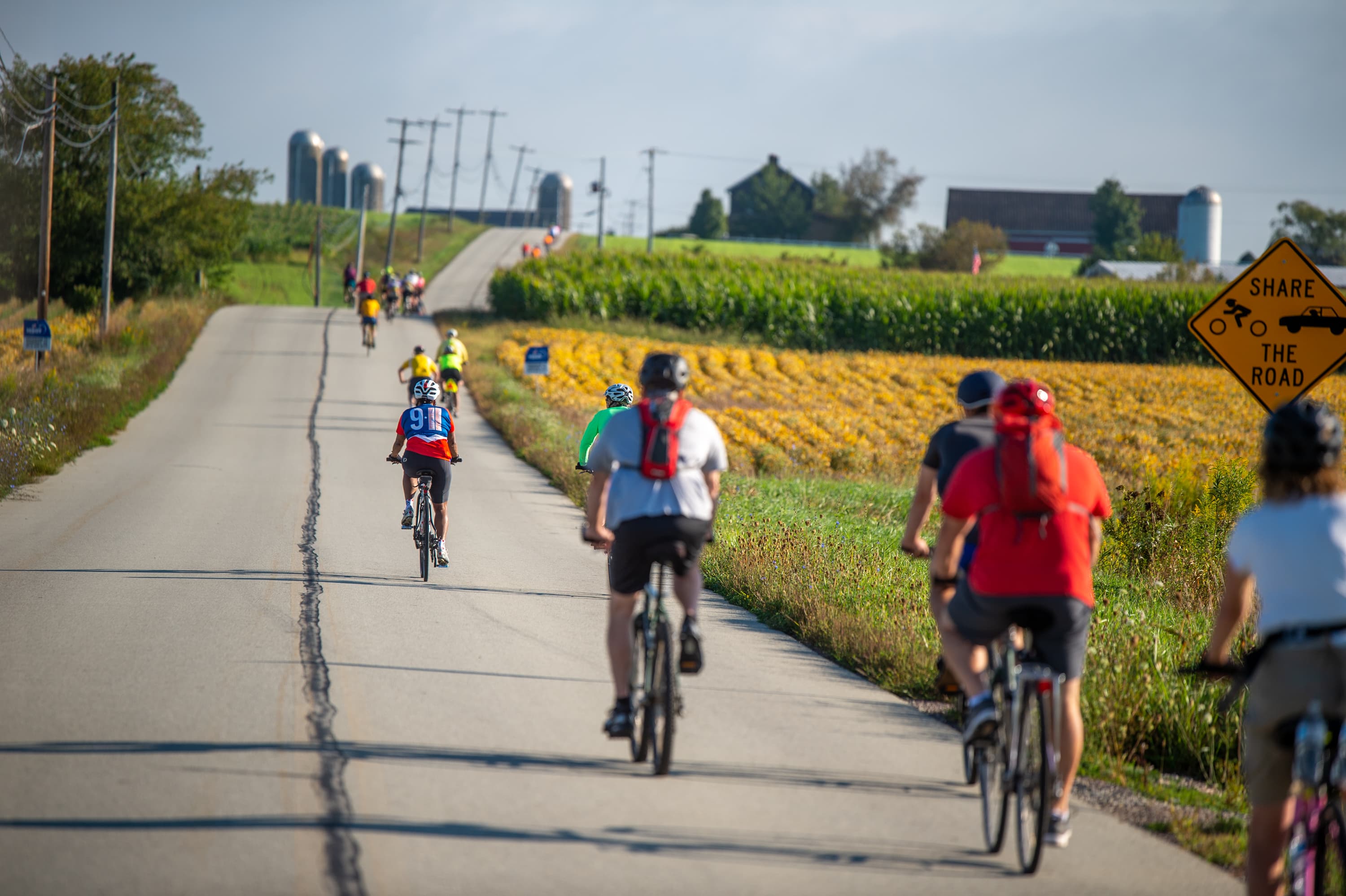 Community riding the 9/11 Memorial Trail